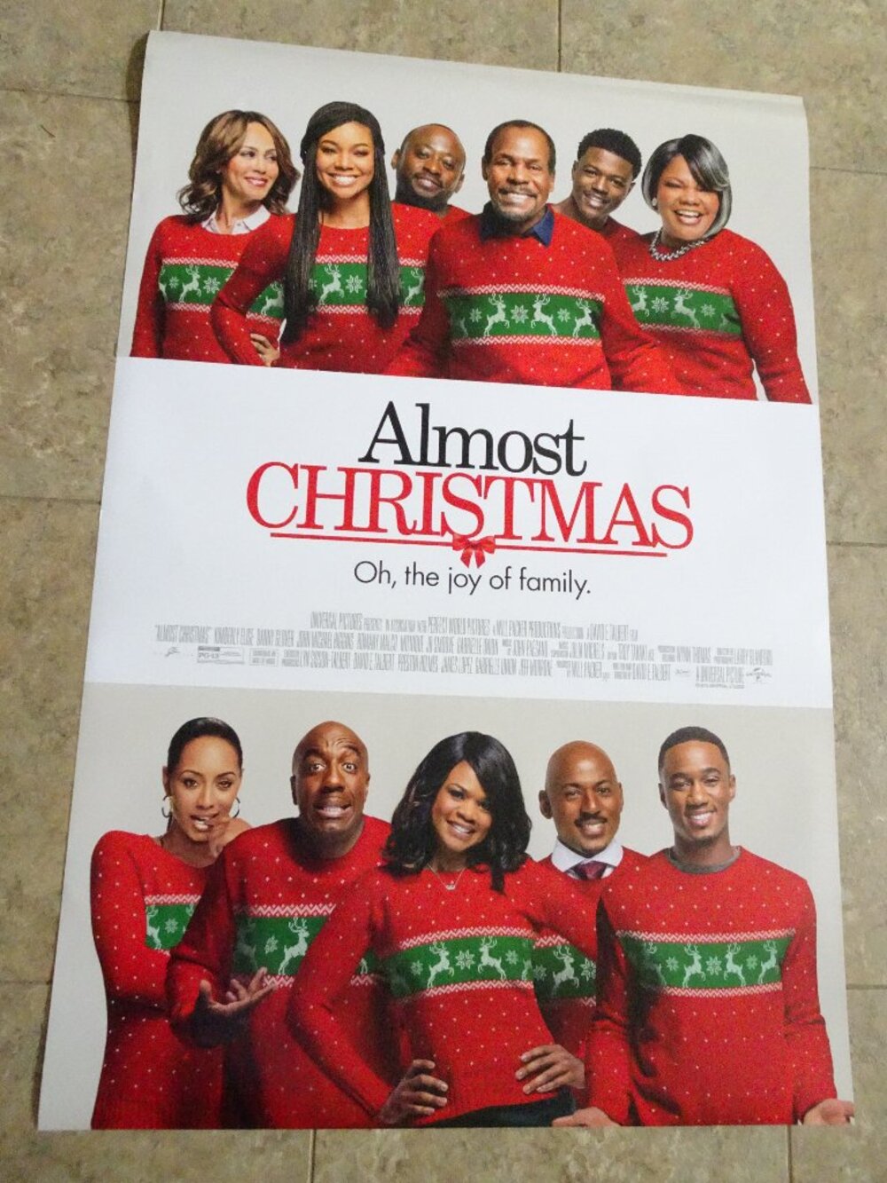 Almost Christmas - Movie Poster with Danny Glover, Kimberly Elise - Advance
